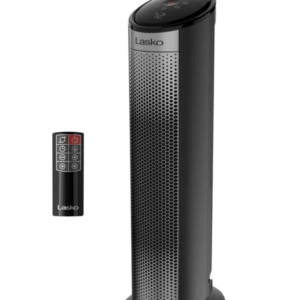 Lasko 1500W 22" Digital Ceramic Tower Space Heater – Remote & Child Lock